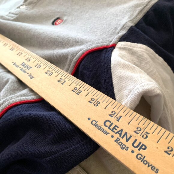 VTG Ralph Lauren Chaps Golf Polo Blocked Colors Large Spell Out on Back Preppy - Picture 9 of 9